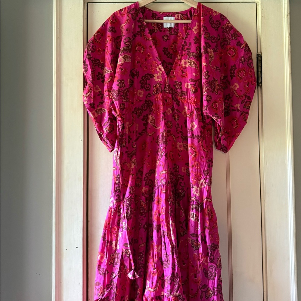 Misa Los Angeles Pink Floral Maxi Dress Ysabel